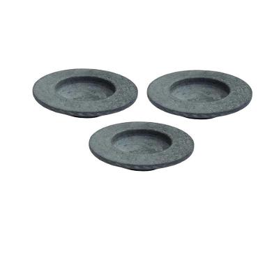 Kit 3 Pratos Risoto Massa Chapéu Invertido Pedra Sabão 26cm.