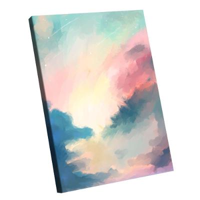 Quadro Abstrato Branco Rosa Br Artes Grande 118x78