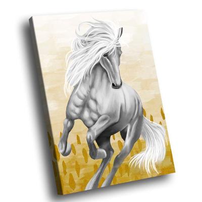 Quadro Cavalo Branco Br Artes Grande 118x78