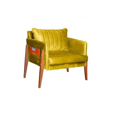 Poltrona Decorativa Luxo Milão Dora Bela 0127