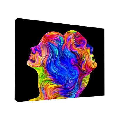 Quadro Decorativo Faces Color Médio 84x54