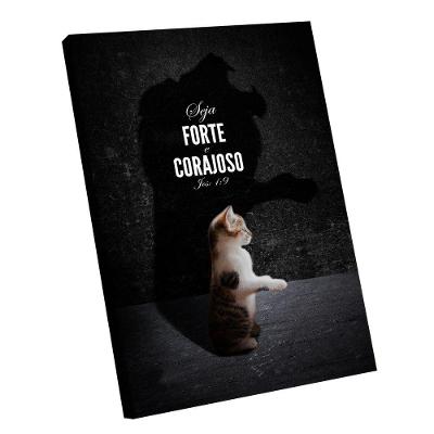 Quadro Decorativo Forte E Corajoso Br Artes Médio 84x54