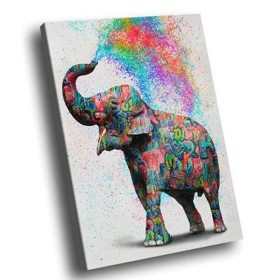 Quadro Elephant Colors Br Artes Grande 118x78