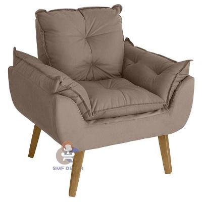 Poltrona Opala Suede Capuccino