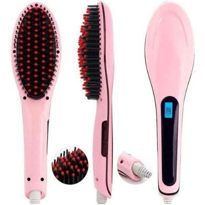 Escova Alisadora Elétrica - Bivolt Rosa