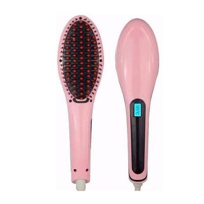 Escova Mágica Alisadora 230ºc Com Lcd- Digital - Bivolt - Rosa