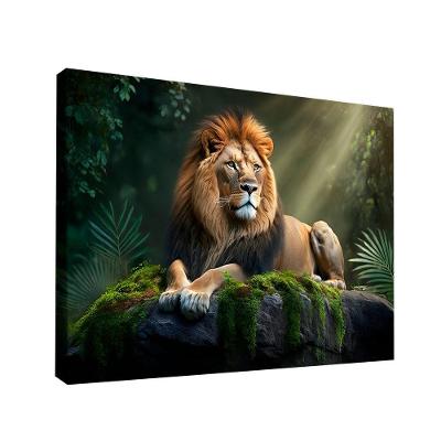 Quadro Leão Selvagem Br Artes Grande 118x78