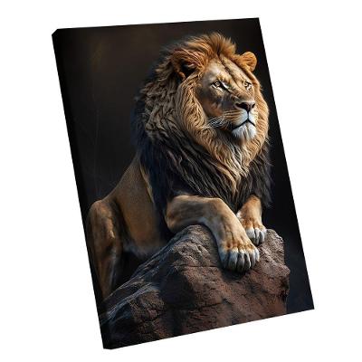 Quadro Leão Protetor Br Artes Pequeno 60x40