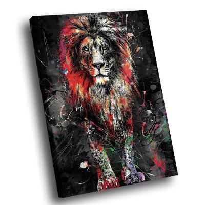 Quadro Lion Dark Colors Grande 118x78