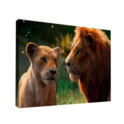 Quadro Rei E Rainha Da Selva Br Artes Grande 118x78