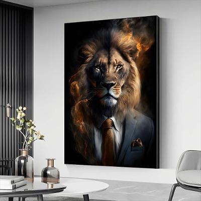 Quadro Social Lion Br Artes Médio 84x54