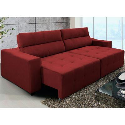 Sofá Top Lubeck 3Lug Retrátil/Reclinável 210cm Vermelho WS
