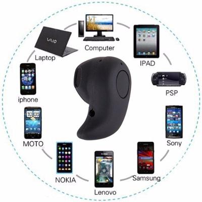 Mini Fone De Ouvido Sem Fio Bluetooth V4.0 Preto