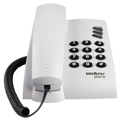 Telefone Com Fio Intelbras Pleno Com Chave Cinza Artico