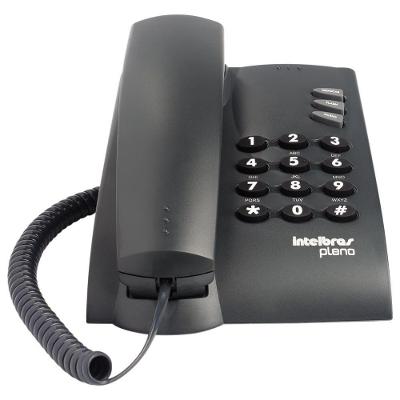 Telefone Com Fio Intelbras Pleno Com Chave Grafite