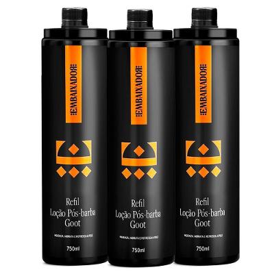 Kit 03 Loção Pós Barba Goot Embaixador 750Ml