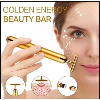 Massageador Facial Elétrico Anti Rugas Beauty Bar Gold
