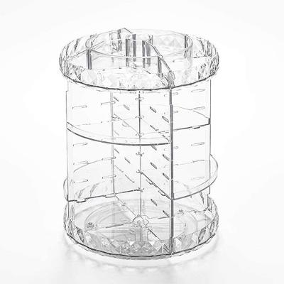 Organizador Giratório Diamond, Acrílico Store, Transparente, 28Cm