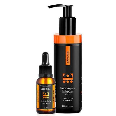 Óleo Para Barba Goot Wood + Shampoo Barba Goot Wood Embaixador 200Ml