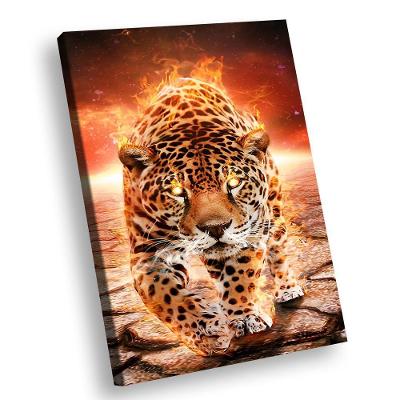Fire Leopard Br Artes Médio 84x54