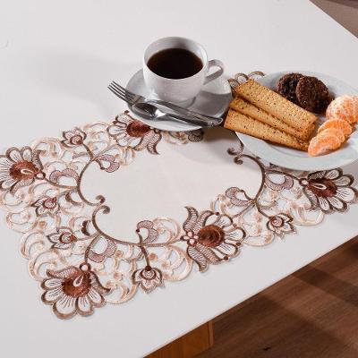 Americano Bordado Inglês 30X45 Tecido Acetinado Tessi Dubai