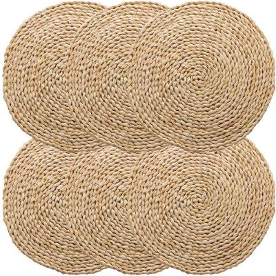 Jogo 6 Americano Fibra Natural Estilo Rústico 38cm