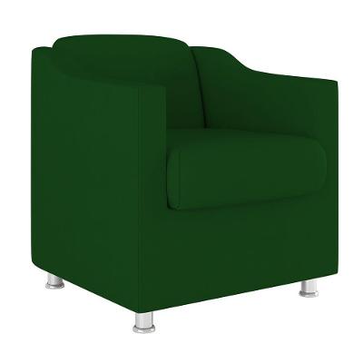 Poltrona Decorativa Tilla Reforçada Sala – Balaqui Decor Cor:verde
