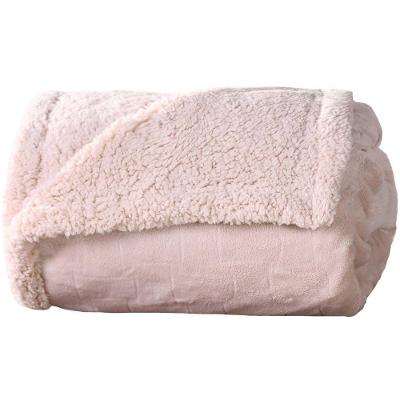 Manta Cobertor King Sherpa Realce Flannel Lã De Carneiro