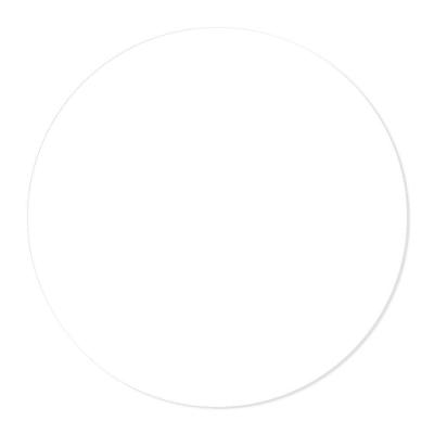 Sousplat 25cmx25cm - Cria Arte Laser Branco