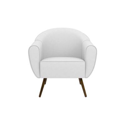 Poltrona Decorativa Sacha Corano Branco