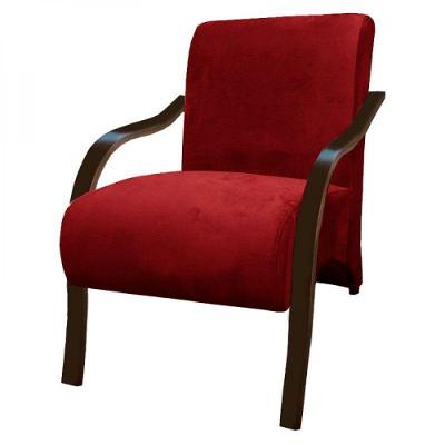 Poltrona Decorativa Vermelha Gigante Móveis Tecido Vermelho