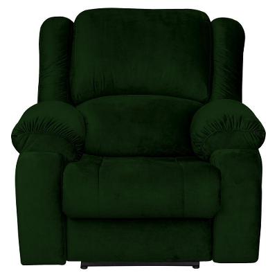 Poltrona do Papai Reclinável Elétrica Magnum Veludo Verde