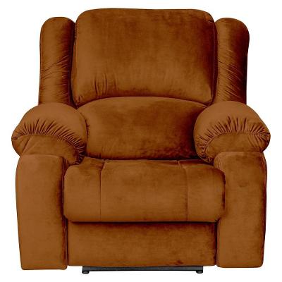 Poltrona do Papai Elétrica com Massagem e Usb Veludo Telha