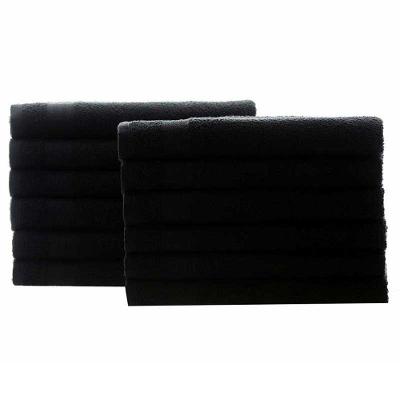 Toalhas Rosto Lmpeter Profissional 48X75Cm Preto 12 Unidades