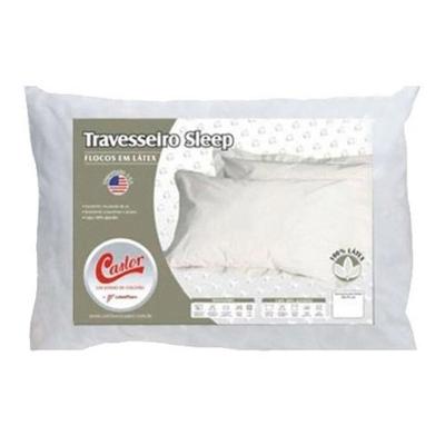 Travesseiro Látex Sleep Flocos  p/Fronha 50x70 (65x45x15) - Castor