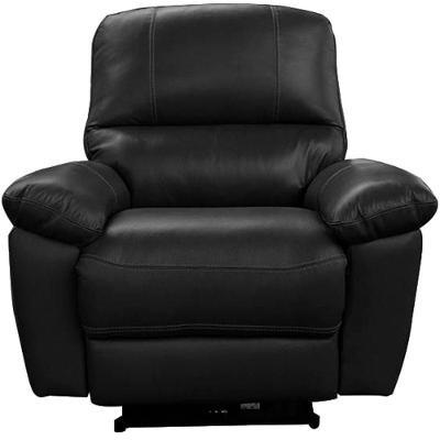 Poltrona Reclinável Elétrica Power Touch Couro Preto