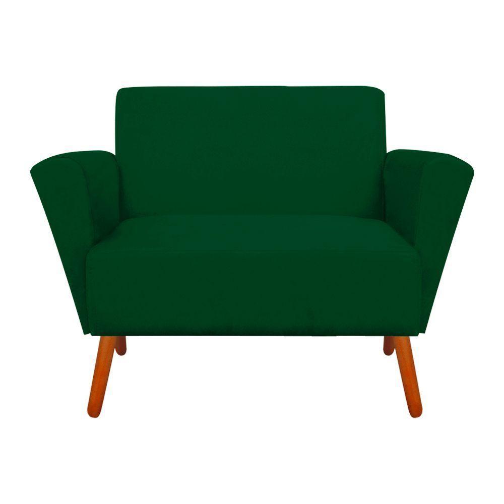 Kit 01 Namoradeira E Poltrona Dora Verde - 2