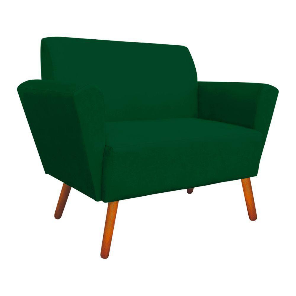 Kit 01 Namoradeira E Poltrona Dora Verde - 3