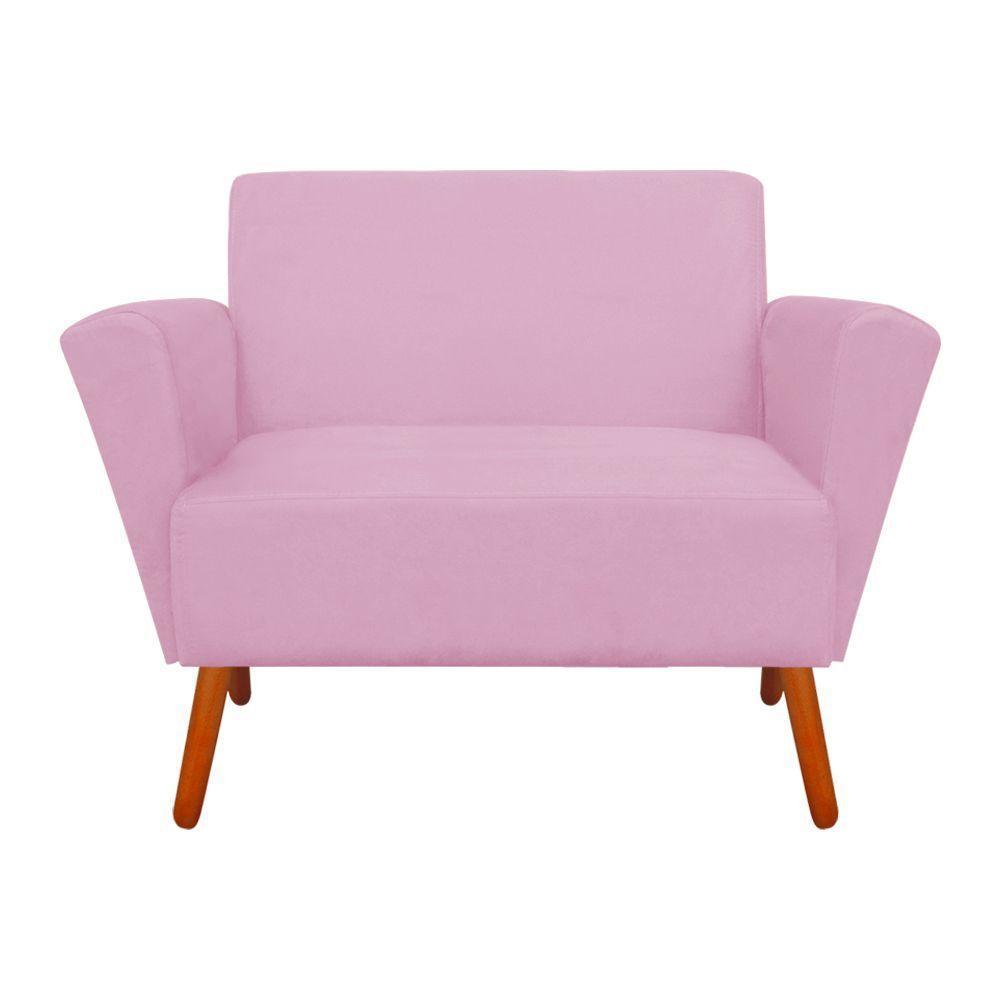 Kit 01 Namoradeira E Poltrona Dora Rosa Bebê - 3