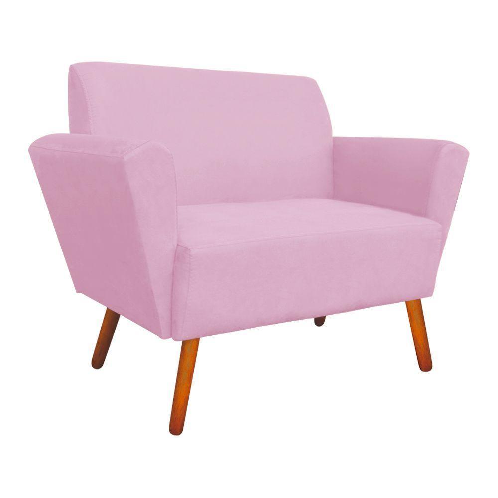 Kit 01 Namoradeira E Poltrona Dora Rosa Bebê - 4