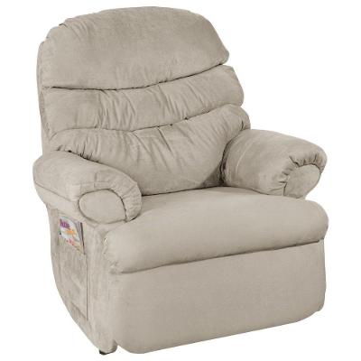 Poltrona do Papai Reclinável Debby Suede Areia Gran Belo