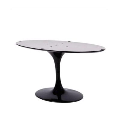 Base de Mesa de Jantar Oval Tampo 100x70 Cm até 137x90 Preto