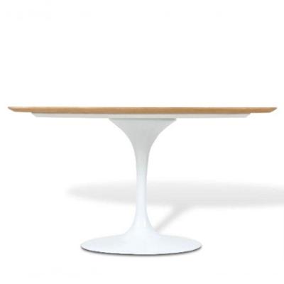 Mesa De Jantar Tulipa Oval 244X137cm Freijó Branco