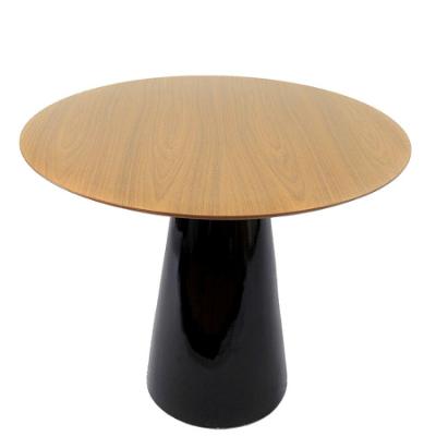 Mesa de Jantar Cone 110cm Tampo Freijó Preto