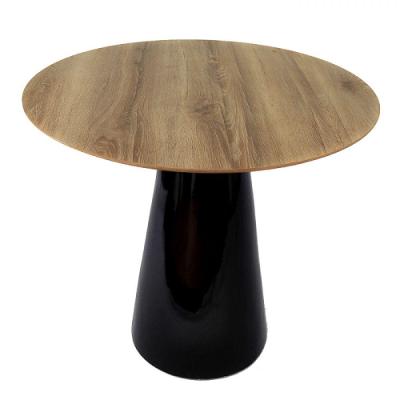 Mesa de Jantar Cone 100cm Tampo Preto
