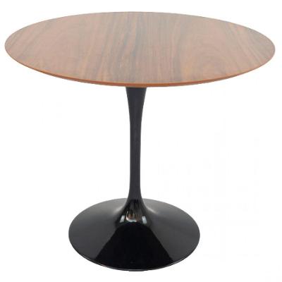 Mesa de Jantar Tulipa Redonda 100cm Imbuia Preto