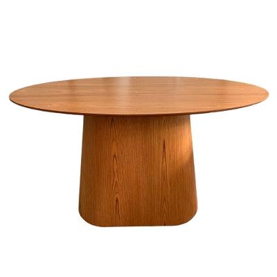 Base Para Mesa De Jantar Cone Oval Para Tampos De 198X122cm Até 260X140cm Marrom