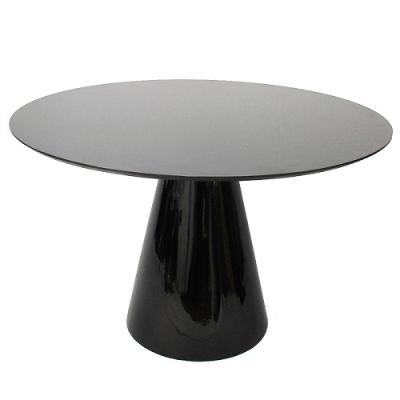 Mesa de Jantar Cone 140cm Laqueada Preto