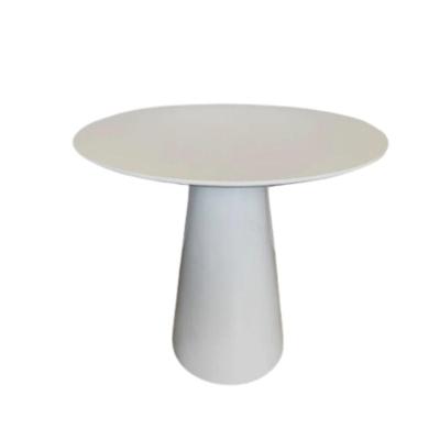 Mesa De Apoio Cone Laqueada - Tampo 60cm Altura 70cm Branco