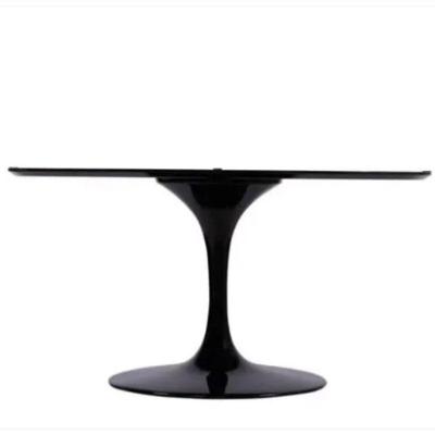 Base De Mesa De Jantar Saarinen Oval Para Tampo De 160x90 Até 244x122 Cm Preto Cor Preto